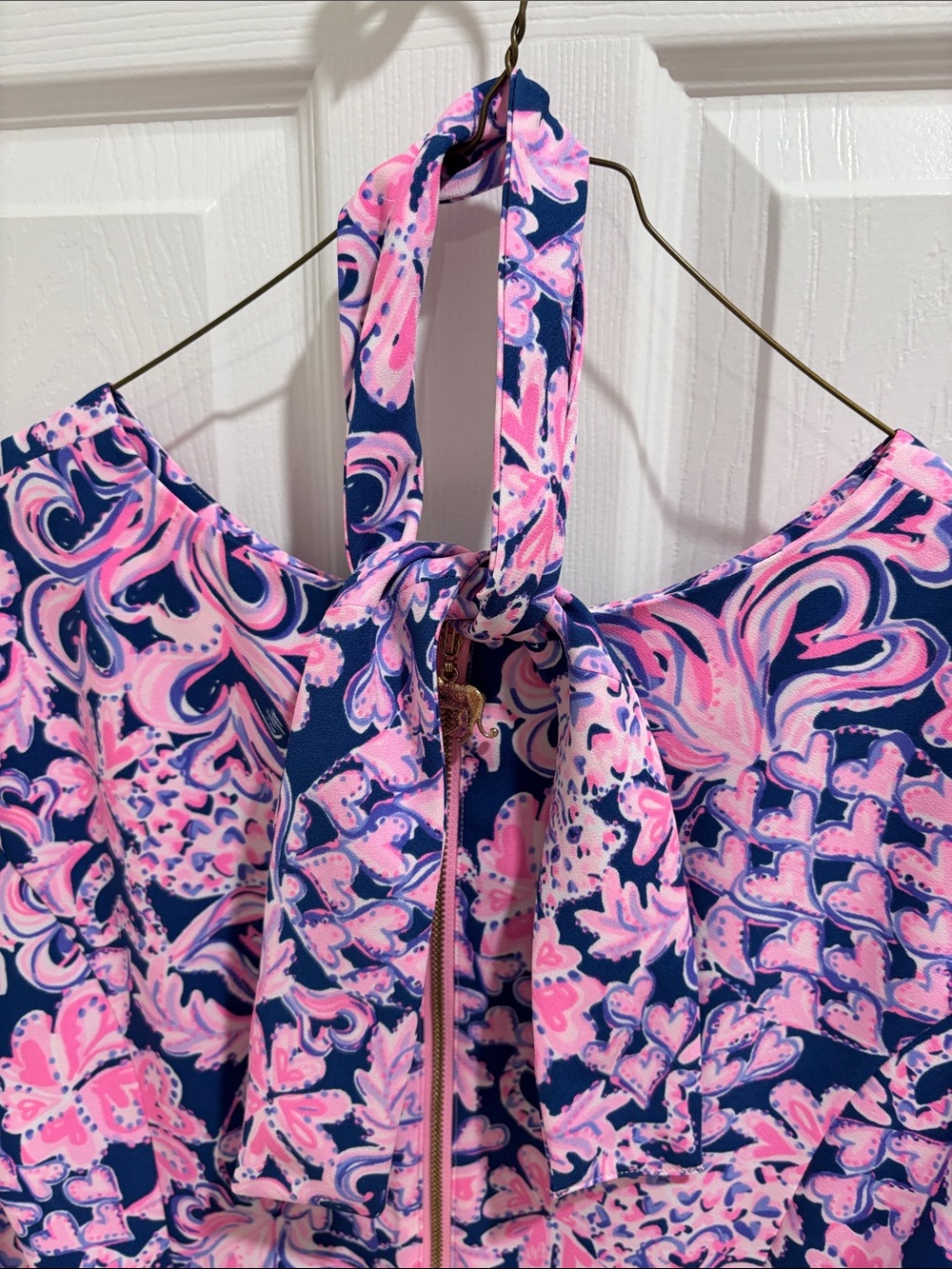 Lilly Pulitzer Pink & Navy Floral Mini Dress - Picture 6 of 6